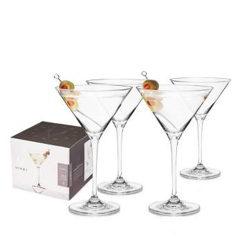 Acopa Pangea Stemless Martini Glass Set: Garnet