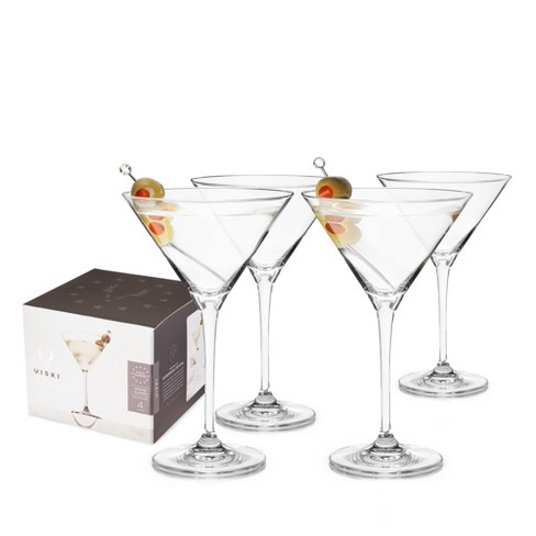 Eternal Night 8 - Piece 7oz. Glass Martini Glass Glassware Set