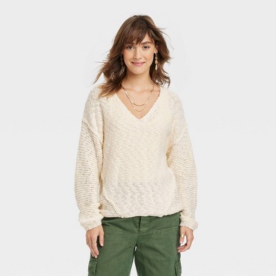 Women's V-Neck Pullover Sweater - Universal Thread™