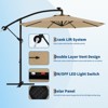 10ft Offset Patio Umbrella, Cantilever Umbrella with Easy Lift & Tilt Adjustment, 8 Ribs Sun umbrella UV Protection for Backyard, Pool, Garden - 3 of 4