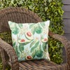 Saro Lifestyle Fresh Harvest Avocado Haven Outdoor Poly Filled Throw Pillow, 18"x18", Green - 3 of 3