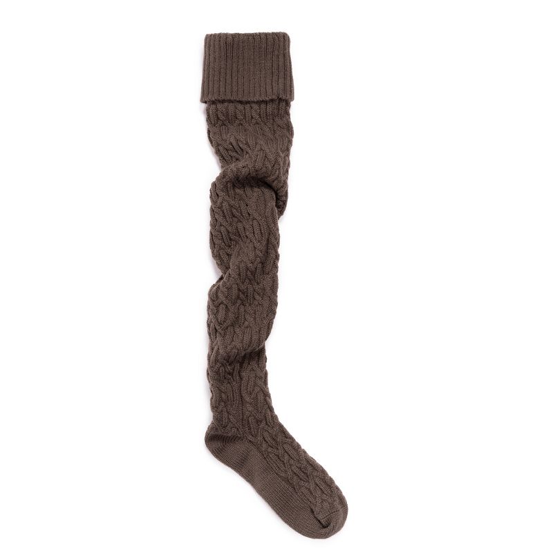 MUK LUKS Women's Chunky Cable Over the Knee Socks, 1 of 5