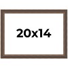 PosterPalooza | Elegant Brown Picture Frame - UV Acrylic, Backing Board, Hanging Hardware Included - 2 of 4
