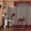 Cumberland Moose Applique Shower Curtain 72x72 VHC Brands - 2 of 4