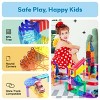 PICASSO-TILES Magnetic Tiles Race Track Support Column Expansion Set Racing Extension Construction STEM Building Blocks Educational Toy for Kids 12PC - 4 of 4