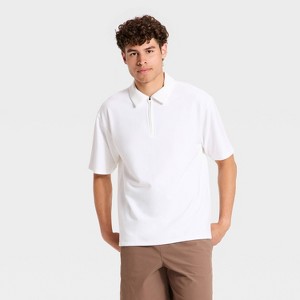 Men's Short Sleeve French Terry Polo T-Shirt - All In Motion