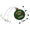 University of La Verne Leopards Logo Mini Small Tiny Wood Christmas Tree Holiday Ornament - 4 of 4