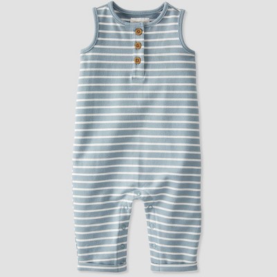 Image of Baby Organic Cotton Jumpsuit - little planet by carter's Blue 6M