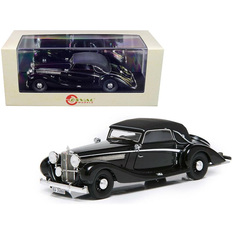 1938 Maybach SW38 Cabriolet A by Spohn (Top Up) Black Limited Edition to 250 pieces 1/43 Model Car by Esval Models, 1 of 5