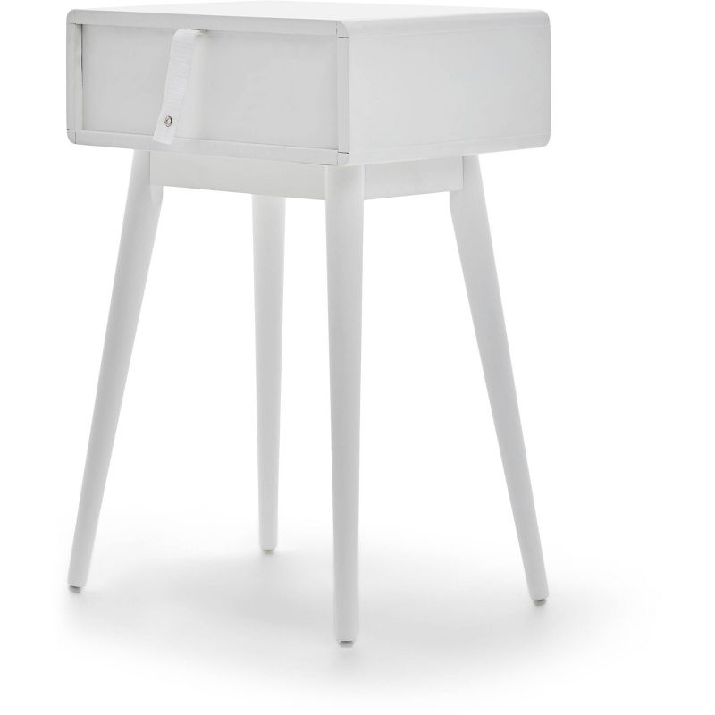 Rory One Drawer Side Table White - Adore Decor, 4 of 8