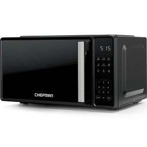 Chefman Countertop Microwave Oven 0.7 Cu. Ft., 700 Watts with 3 Presets and 10 Power Levels - Black - 1 of 4