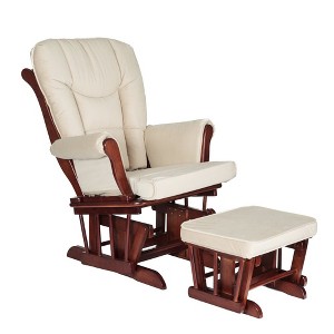 Athena AFG Sleigh Glider Chair, Espresso - 1 of 4