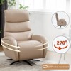 Modern Dual Motor 270° Swivel Power Recliner Chair With Heavy Duty Motion Mechanism, USB and Type-C Charging Ports - ModernLuxe - 2 of 4