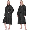 PAVILIA Super Soft Womens Robe, Fluffy Plush Fuzzy Cozy House Shower Bathrobe, Ribbed Striped Warm Fleece Long Robe for Women - 3 of 4