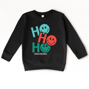 SmileyWorld Ho Ho Ho Stacked - Toddler Graphic Sweatshirt and Youth Graphic Sweatshirt - 1 of 4
