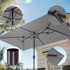 Sonkuki 10 x 6.5Ft Double-Sided Patio Umbrella with Large Canopy Outdoor Table Umbrella for Garden, deck and pool - 4 of 4