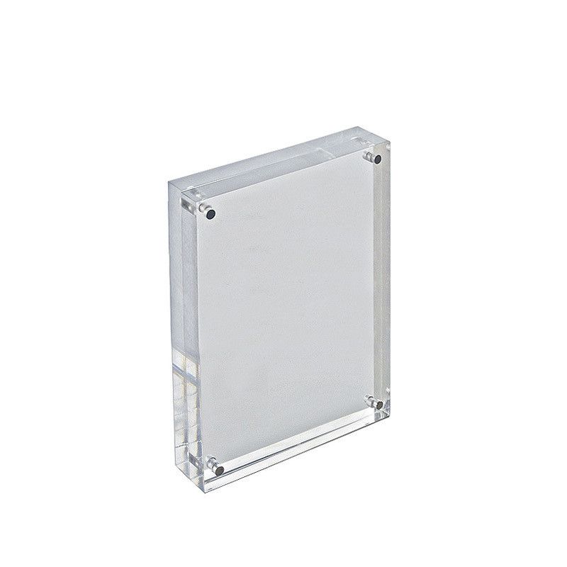 Azar Displays Clear Acrylic Magnetic Photo Frame Block 5" x 7" Vertical/Horizontal, 3 of 8