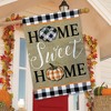 Home Sweet Home Pumpkins Burlap Fall House Flag 28" x 40" Briarwood Lane - 4 of 4