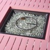 42" Square Aluminum 55000 BTUs Propane Paneled Fire Table with 2 Covers - Oakland Living
 - 4 of 4