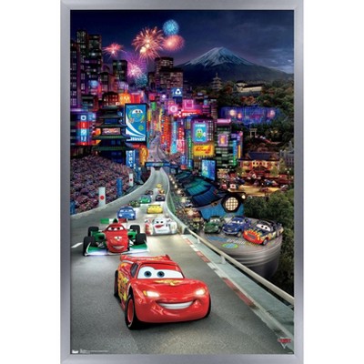 Vrijgevigheid Mis Verstelbaar Trends International Disney Pixar Cars 2 - Triptych 1 Framed Wall Poster  Prints Silver Framed Version 22.375" X 34" : Target