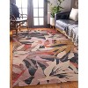 HomeStock Outdoor Washable Seagrove Orange & Cream 5' X7', Machine Woven with Printed Designs, Coastal - 3 of 4