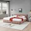 NicBex California King Size Wooden Bed Frame with Chenille Upholstered Headboard,Modern Platform Bed,No Box Spring Needed - 2 of 4