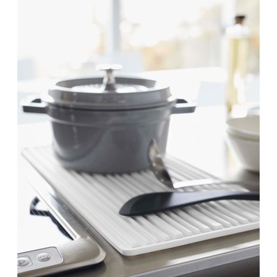 Black Silicone Foldable Roll-Up Dish Drying Mat