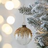 Whisen D3" Christmas Ball Ornaments, Glass Decorative Hanging Ball Christmas Tree Ornaments, Set of 12 - 4 of 4