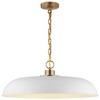 Nuvo Lighting Colony 1 - Light Pendant in  Matte White/Burnished Brass - 4 of 4
