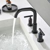 CLIHOME 8 in. Widespread 2-Handle Bathroom Faucet with Valve Water Supply Lines - 3 of 4