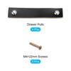 Unique Bargains Leather Dresser Drawer Door Cabinet Knobs and Pulls 4 Pcs - 3 of 4