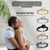 Queena Sterling Silver White Gold Wedding Ring Set for Women Cz Engagement Ring Eternity Band Ginger Lyne Collection - image 3 of 4