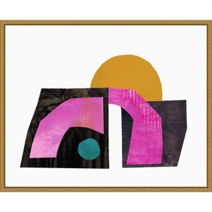 Amanti Art Collaged Bridge X by Lindsey Newman Framed Canvas Wall Art - 1 of 4