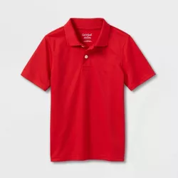 Kids' Short Sleeve Performance Uniform Polo Shirt - Cat & Jack™ Red XL