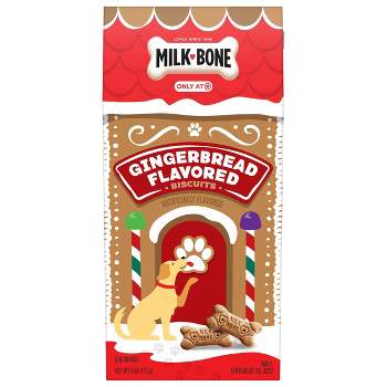 Milk-Bone Gingerbread Flavor Small Biscuit Christmas Box Dog Treats - 4oz