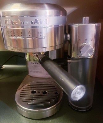 KitchenAid Semi-Automatic Espresso Machine & Milk Frother Attachment - Empire Red