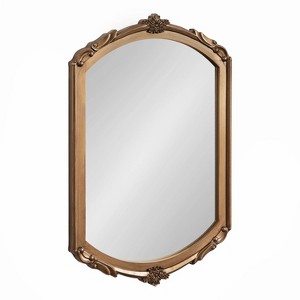 Kate & Laurel All Things Decor 24"X36" Berkshire Wall Mirror Gold - 1 of 4