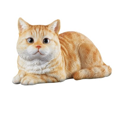 Collections Etc Hand-Painted Sitting Pretty Realistic Cat