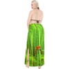 LA LEELA Women's Bikini Beachwear Sarong Coverups Swim Cover Up Summer Wraps Skirt Swimwear Beach Wrap Skirts for Women One Size Green,Bird - 4 of 4