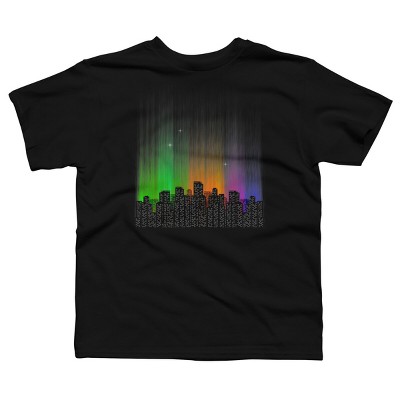 Boy's Design By Humans Urban Northern Lights By Maryedenoa T-Shirt
