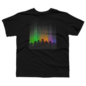 Boy's Design By Humans Urban Northern Lights By Maryedenoa T-Shirt - 1 of 2