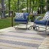 Maldon Washable Outdoor Rug Ivory/Blue - Linon - image 2 of 4