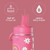 Hydrapeak Mini 14oz Kids Stainless Steel Insulated Water Bottle With Leak Proof Straw Lid - 2 of 4
