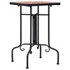 vidaXL Mosaic Side Table, Terracotta, Ceramic - 4 of 4