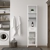 Delaney Linen Cabinet with 1 Drawer and 3 Open Shelves - 2 of 4