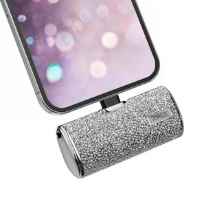 iWALK Small Portable Sparkly Charger Power Bank 4500mAh Ultra-Compact Battery Pack Compatible with iPhone 14/13/12/11/XR/XS/X/8/7/6 & Airpods - 1 of 4