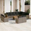 vidaXL Garden Sofa Set Grey, Dark Grey - 2 of 4
