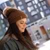 Turtle Fur Snowfall Faux Fur Pom Beanie - Women's Winter Hat - 3 of 4