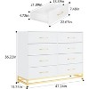 Jojoka Wooden Dresser for Bedroom, Dressers & Chest of Drawers with 4 Drawer, Wood nightstand for Storage and Organization - 2 of 4