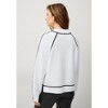 ellos Tipped Mock Neck Pullover - 3 of 4